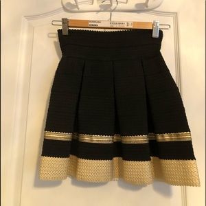 Black and Gold Skirt - Size Small